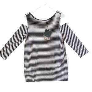 Pietro Brunelli Made in Italy Nautical Navy and White Striped Top maternity